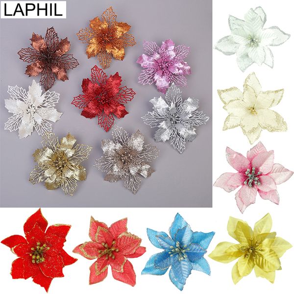 laphil 10pcs artificial christmas flowers glitter fake flower xmas tree ornaments home decorations merry christmas party gift
laphil 10pcs artificial christmas flowers glitter fake flower xmas tree ornaments home decorations merry christmas party gift