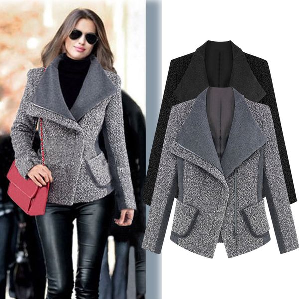 luxury wool coat women lady women long sleeve v-neck woolen suit coat single breasted slim office jacket overcoat t3, Black
luxury wool coat women lady women long sleeve v-neck woolen suit coat single breasted slim office jacket overcoat t3, Black