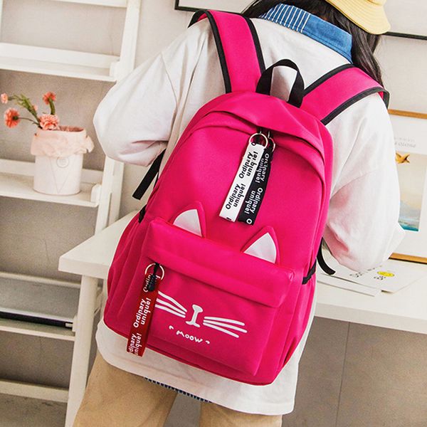 women backpack canvas school bags zipper cat pattern shoulder bag backpack students school travel bag #g2 
women backpack canvas school bags zipper cat pattern shoulder bag backpack students school travel bag #g2
