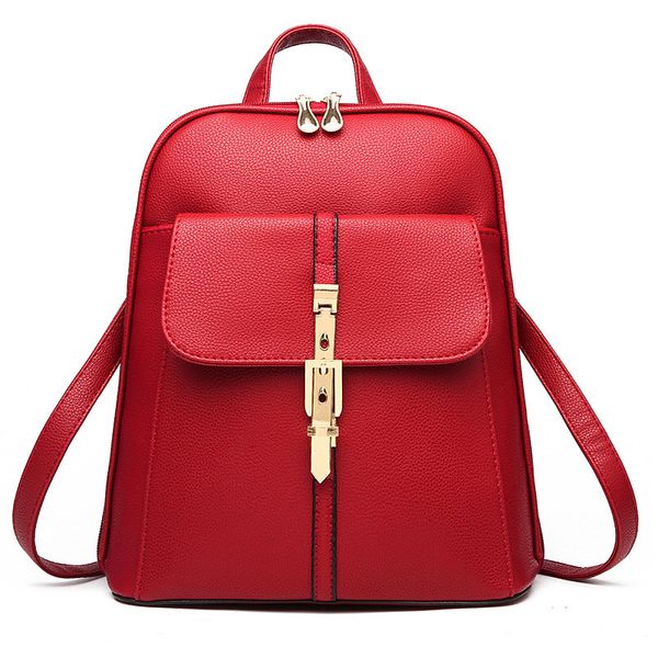 fashion women backpack pu leather youth leather backpacks for teenage girls female school shoulder bag bagpack mochila red
fashion women backpack pu leather youth leather backpacks for teenage girls female school shoulder bag bagpack mochila red