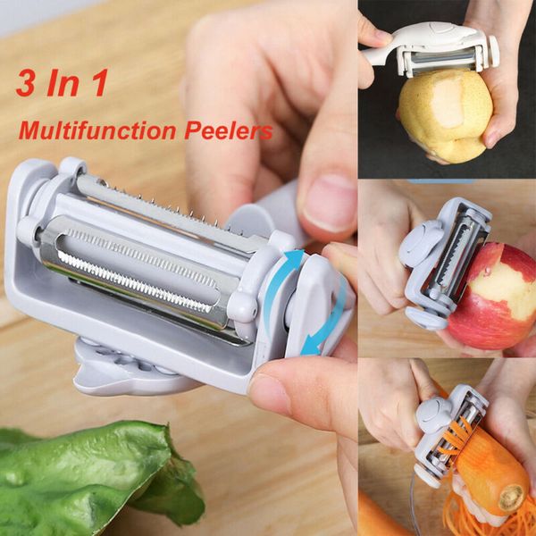 Rotatable 3 In 1 Peeler Fruit Vegetable Cutter Multifunctional 360° Rotating Cutter Kitchen Tool
Rotatable 3 In 1 Peeler Fruit Vegetable Cutter Multifunctional 360° Rotating Cutter Kitchen Tool