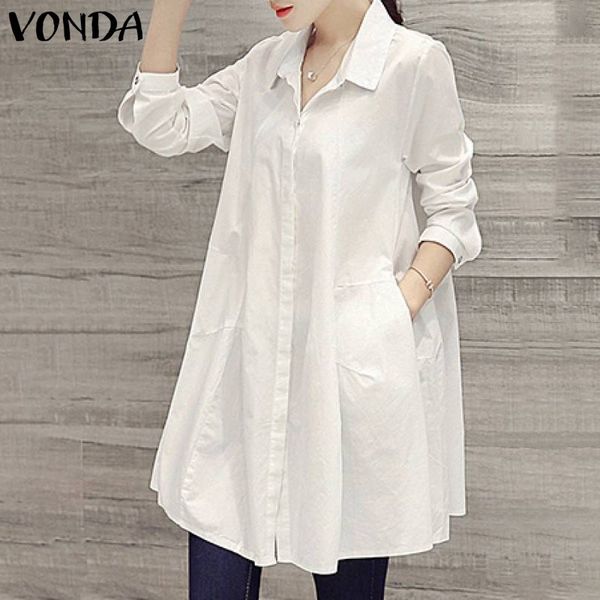 women's blouses & shirts 2021 women sexyturn-down collar long sleeve vonda office ladies party bohemian blusas plus size 5xl tunics, White
women's blouses & shirts 2021 women sexyturn-down collar long sleeve vonda office ladies party bohemian blusas plus size 5xl tunics, White