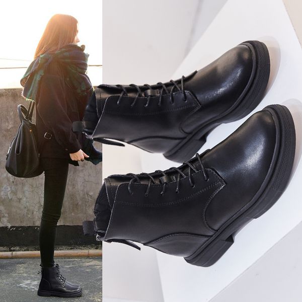 koovan women's boots 2019 new back zipper boots women's shoes 2019 new leather black winter plush short locomotive short
koovan women's boots 2019 new back zipper boots women's shoes 2019 new leather black winter plush short locomotive short