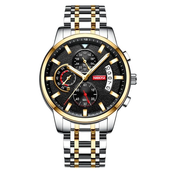 nibosi fashion mens watches male business chronograph quartz clock stainless steel waterproof big watch men relogio masculino, Slivery;brown
nibosi fashion mens watches male business chronograph quartz clock stainless steel waterproof big watch men relogio masculino, Slivery;brown