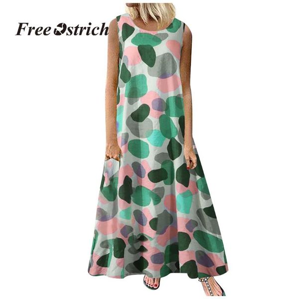 casual dresses ostrich s-5xl boho maxi dress summer women loose sleeveless dot printed long beach elegant female vestido plus size, Black;gray
casual dresses ostrich s-5xl boho maxi dress summer women loose sleeveless dot printed long beach elegant female vestido plus size, Black;gray