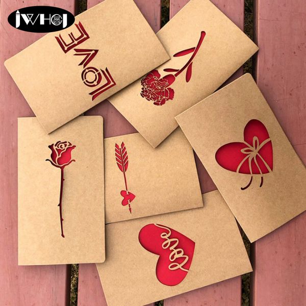 hollow out kraft paper love rose blessing folding card with envelope wedding greeting card valentine's day gift message cards
hollow out kraft paper love rose blessing folding card with envelope wedding greeting card valentine's day gift message cards