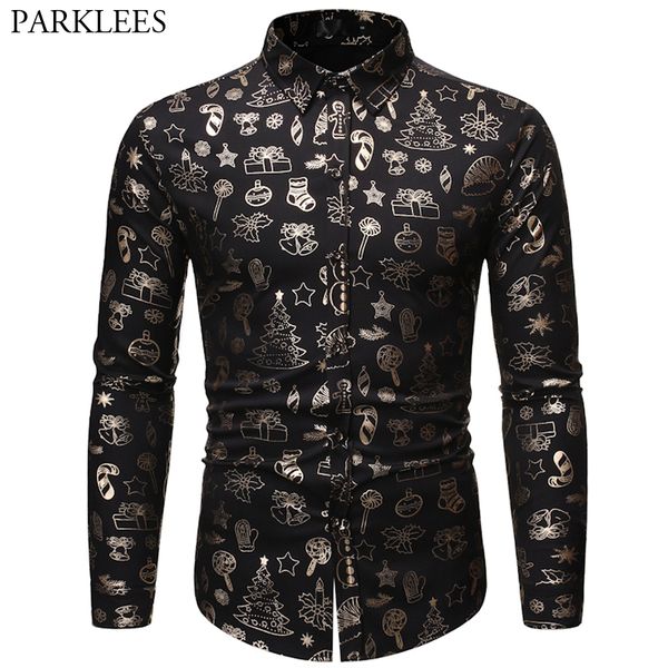 mens christmas shirt casual slim fit men shirts bronzing black shirt mens printed long sleeve button up men camisas hombre, White;black
mens christmas shirt casual slim fit men shirts bronzing black shirt mens printed long sleeve button up men camisas hombre, White;black
