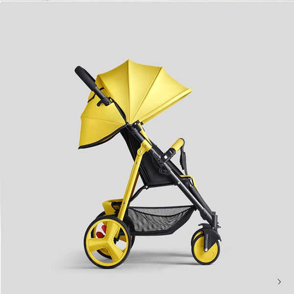0-4y can sit reclining 5.9kg lightweight baby stroller front wheel independent damping basket fabric polyester fabric