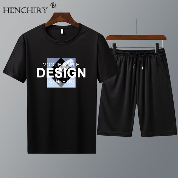 henchiry summer men's casual t-shirt+shorts short-sleeved suit youth breathable sweatsuits suit short-sleeved two-piece set, Gray
henchiry summer men's casual t-shirt+shorts short-sleeved suit youth breathable sweatsuits suit short-sleeved two-piece set, Gray
