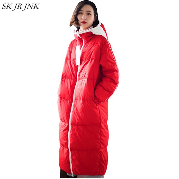 women winter white duck down parkas 2018 female warm hooded jacket long padded coat casual waterproof reversible parkas lyl285, Black
women winter white duck down parkas 2018 female warm hooded jacket long padded coat casual waterproof reversible parkas lyl285, Black