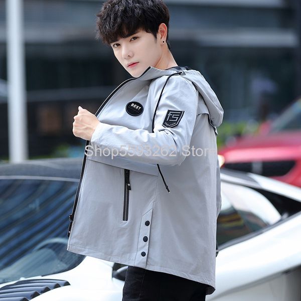 men coat autumn slim fit handsome short money windbreaker jacket men's wear, Black;brown
men coat autumn slim fit handsome short money windbreaker jacket men's wear, Black;brown