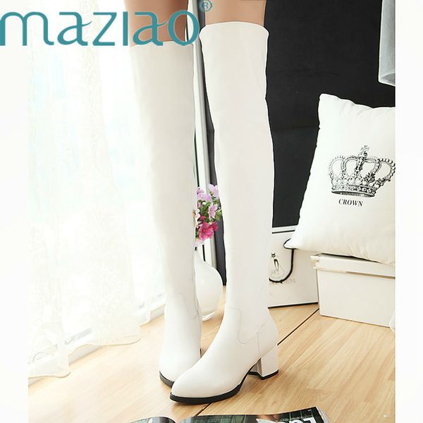 2019 new slim boots pointed toe over the knee high women snow boots women's fashion thigh high shoes woman maziao, Black
2019 new slim boots pointed toe over the knee high women snow boots women's fashion thigh high shoes woman maziao, Black