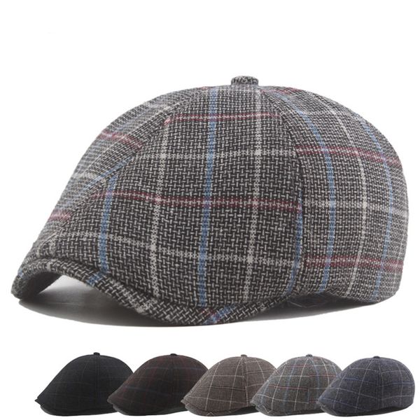men women berets retro vintage plaid flat ivy newsboy caps men autumn winter caps for male wool berets beret flat hats, Blue;gray
men women berets retro vintage plaid flat ivy newsboy caps men autumn winter caps for male wool berets beret flat hats, Blue;gray