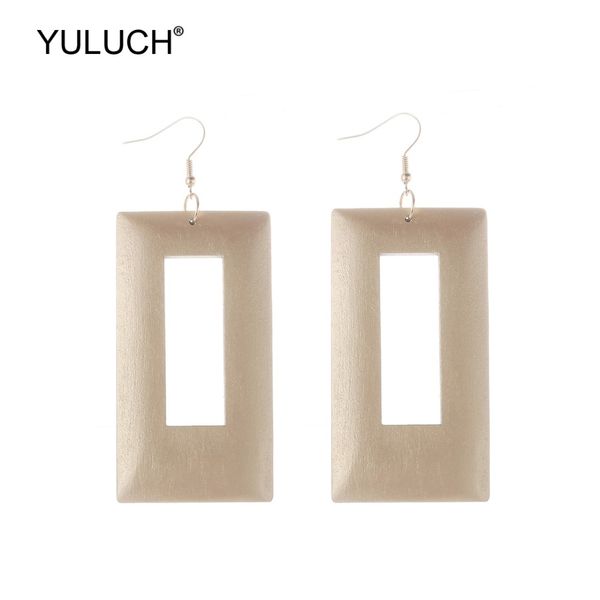 yuluch 2019 long fashion water drop pendant earrings gold wooden hollow big dangle statement earrings for women party jewelry, Silver
yuluch 2019 long fashion water drop pendant earrings gold wooden hollow big dangle statement earrings for women party jewelry, Silver