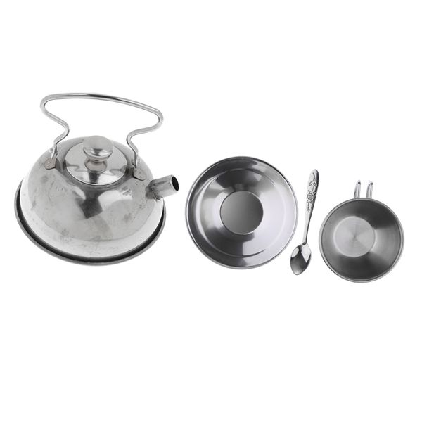 kids kitchen metal tableware - stainless steel coffee pot coffee cup set, 4 pieces/set
kids kitchen metal tableware - stainless steel coffee pot coffee cup set, 4 pieces/set
