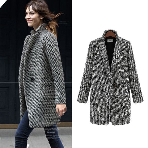 zyfpgs 2019 winter coat women gray thick fashion design new arrival warm wool fabric woolen coat classic long plus z0923, Black
zyfpgs 2019 winter coat women gray thick fashion design new arrival warm wool fabric woolen coat classic long plus z0923, Black