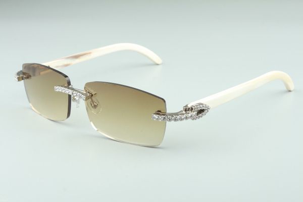 2020 highend middle diamonds sunglasses white natural buffalo horn temples c3524012e for size5618140 mm, White;black
2020 highend middle diamonds sunglasses white natural buffalo horn temples c3524012e for size5618140 mm, White;black