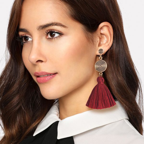 bohemian big tassel drop earrings for women lady female fringe handmade brincos statement fashion woman earring 2019 jewelry, Silver
bohemian big tassel drop earrings for women lady female fringe handmade brincos statement fashion woman earring 2019 jewelry, Silver