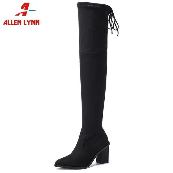 allenlynn big size 34-43 lady high heels shoes woman 2020 pointed toe thigh high boots over the knee stretch boots women, Black
allenlynn big size 34-43 lady high heels shoes woman 2020 pointed toe thigh high boots over the knee stretch boots women, Black