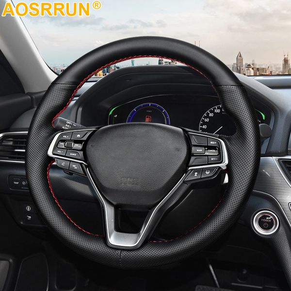 для accord 2018 2019 x седан автомобильные аксессуары черная кожа ручной работы автомобиля руль крышка
для accord 2018 2019 x седан автомобильные аксессуары черная кожа ручной работы автомобиля руль крышка