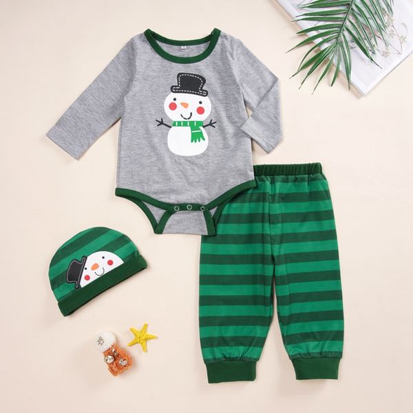 autumn romper striped trousers hat baby boys girls long sleeve christmas snowman outfits clothes, White
autumn romper striped trousers hat baby boys girls long sleeve christmas snowman outfits clothes, White