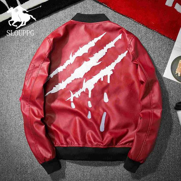 badge tide brand pu leather flight jacket jacket 2019 autumn baseball clothing tide men and women tooling, Black
badge tide brand pu leather flight jacket jacket 2019 autumn baseball clothing tide men and women tooling, Black