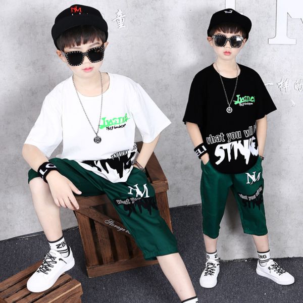 boys casual clothes kid boy clothing set summer children short sleeve letters t-shirt + pants 4 5 6 7 8 9 10 11 12 13 15 years, White
boys casual clothes kid boy clothing set summer children short sleeve letters t-shirt + pants 4 5 6 7 8 9 10 11 12 13 15 years, White