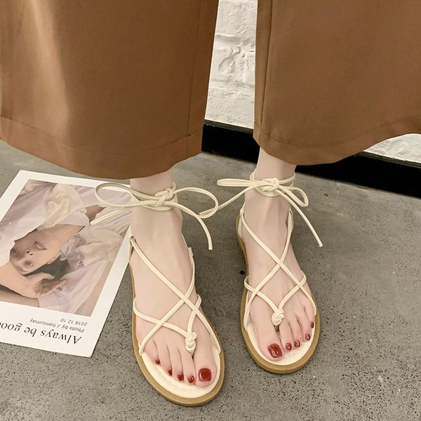 narrow band strappy gladiator sandals women sweet flat clip toe sandals 2020 summer shoes women concise open toe zapatos mujer t200327, Black
narrow band strappy gladiator sandals women sweet flat clip toe sandals 2020 summer shoes women concise open toe zapatos mujer t200327, Black