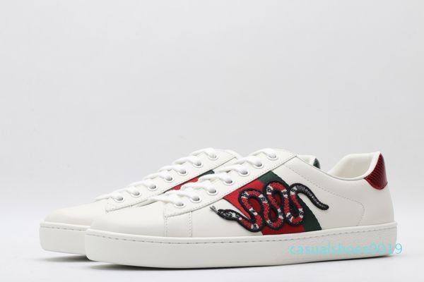 italy ce designer men women luxury triple black white leather casual shoes vintage star stripe snake bee sneakers platform trainers c19
italy ce designer men women luxury triple black white leather casual shoes vintage star stripe snake bee sneakers platform trainers c19