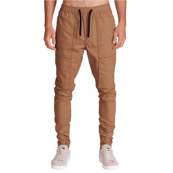 2018 autumn men casual pants europe america solid color stitching beam foot harlan trousers male clothing, Black
2018 autumn men casual pants europe america solid color stitching beam foot harlan trousers male clothing, Black