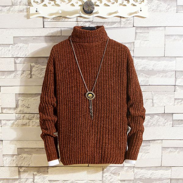 men's sweaters winter turtleneck male slim fit knitted shirts solid color casual thick christmas knitwear, White;black
men's sweaters winter turtleneck male slim fit knitted shirts solid color casual thick christmas knitwear, White;black