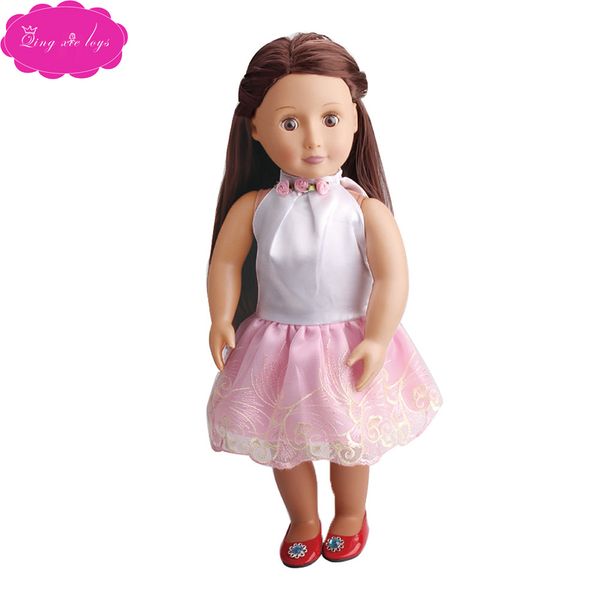 three floret sleeveless short dress manufacturer direct sale of 18 "american doll clothes
three floret sleeveless short dress manufacturer direct sale of 18 "american doll clothes