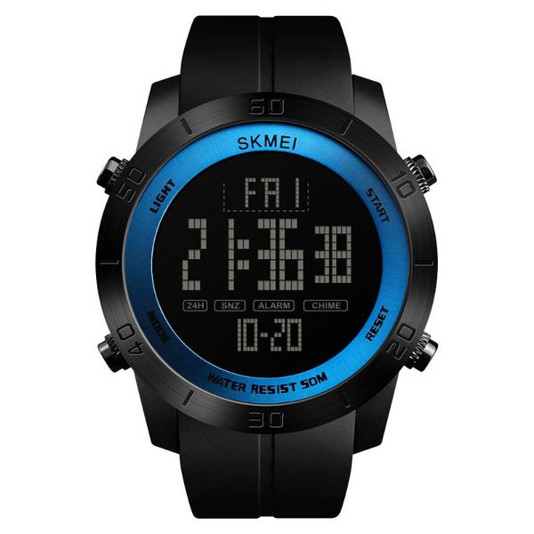 skmei skmei 1353 sports watch outdoor sports multi-functional electronic watch, Slivery;brown