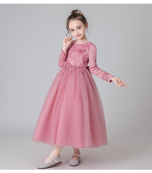 new princess lace dress 2020 kids long-sleeved flower embroidery dress for girls pageant formal ball gown kids costume, Red;yellow
new princess lace dress 2020 kids long-sleeved flower embroidery dress for girls pageant formal ball gown kids costume, Red;yellow