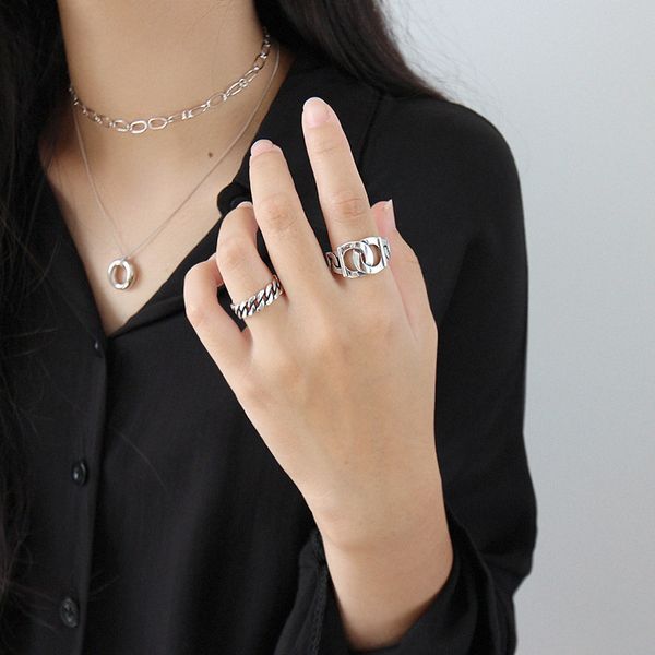 Ar1978 Korean S925 sterling silver ring antique chain ring female student silver jewelry
Ar1978 Korean S925 sterling silver ring antique chain ring female student silver jewelry