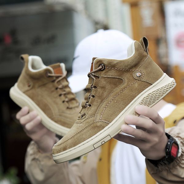men shoes fashion genuine leather loafers breathable autumn lace up comfortable casual shoes outdoor men sneakers, Black
men shoes fashion genuine leather loafers breathable autumn lace up comfortable casual shoes outdoor men sneakers, Black