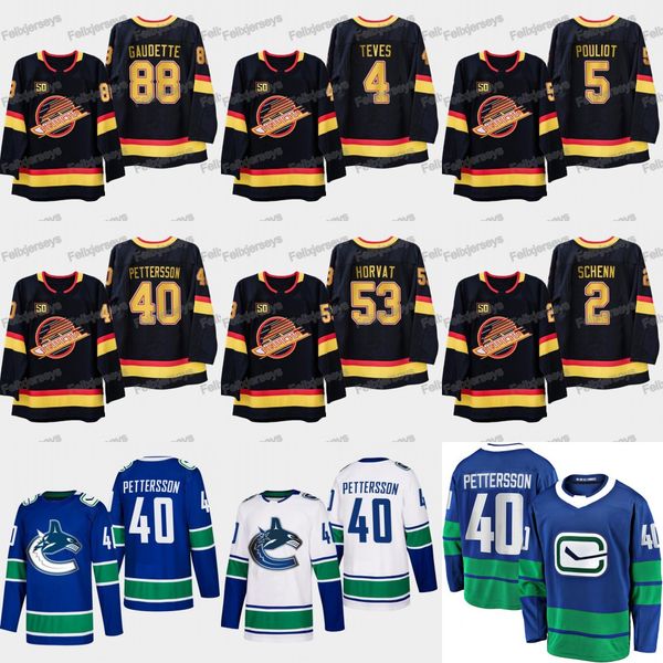 50th vancouver canucks 53 bo horvat 40 elias pettersson adam gaudette brogan rafferty derrick pouliot josh teves luke schenn jersey, Black;red
50th vancouver canucks 53 bo horvat 40 elias pettersson adam gaudette brogan rafferty derrick pouliot josh teves luke schenn jersey, Black;red