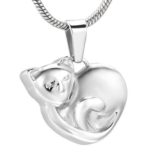 lkj1074 cat cremation jewelry urn for ashes - pet loss stainless steel memorial locket necklace keepsake pendant / filling kits, Silver
lkj1074 cat cremation jewelry urn for ashes - pet loss stainless steel memorial locket necklace keepsake pendant / filling kits, Silver