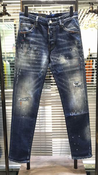 2019 new classic fashion brand d2 jeans men stylish frayed patchwork jeans hip zippers pockets design vogue casual skinny denim 1611, Blue
2019 new classic fashion brand d2 jeans men stylish frayed patchwork jeans hip zippers pockets design vogue casual skinny denim 1611, Blue