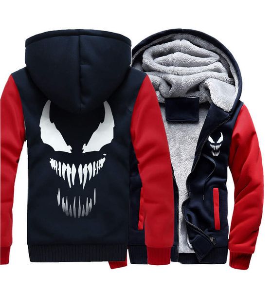 the venom autumn and winter thick denim with velvet thick zipper shirt and hat warm jacket hoodies
the venom autumn and winter thick denim with velvet thick zipper shirt and hat warm jacket hoodies