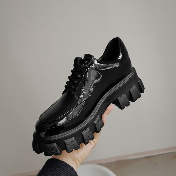 chaussures femme 2020 new spring casual shoes women loafers genuine leather british style thick bottom shoes zapatos mujer, Black
chaussures femme 2020 new spring casual shoes women loafers genuine leather british style thick bottom shoes zapatos mujer, Black