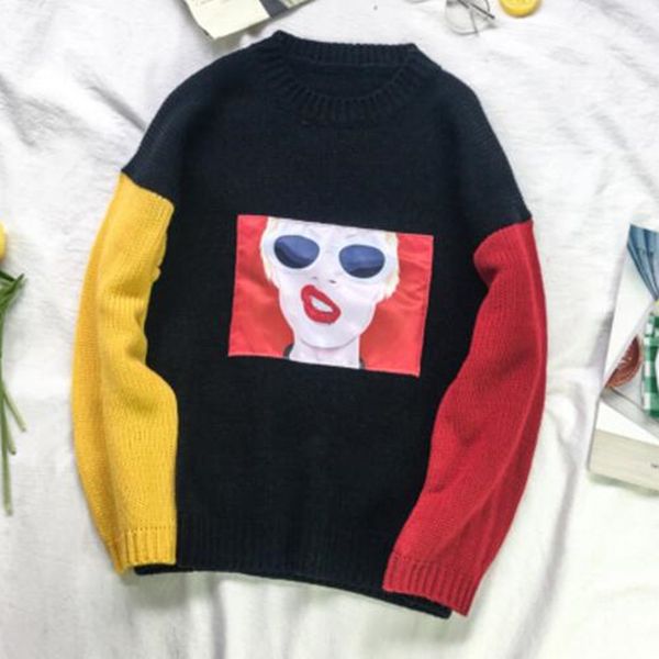 autumn winter striped mens sweater korean fashion big knitwear cat sweater for men casual loose harajuku ugly christmas, White;black
autumn winter striped mens sweater korean fashion big knitwear cat sweater for men casual loose harajuku ugly christmas, White;black