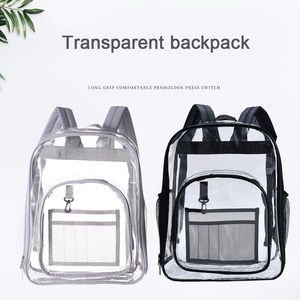 pvc waterproof clear backpack women backpack cute travel bag schoolbag for teen girls and boy casual beach transparent bag
pvc waterproof clear backpack women backpack cute travel bag schoolbag for teen girls and boy casual beach transparent bag