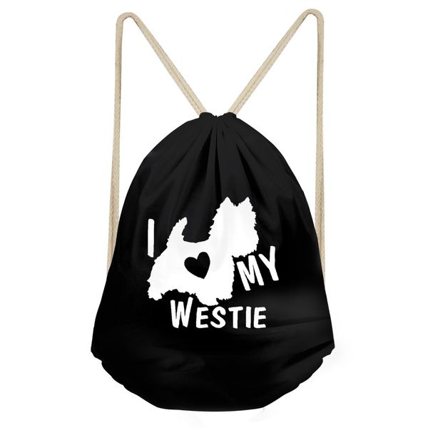 funny i love my west highland white terrier dog print girls boys drawstring black westie backpacks children sack bagsumka
funny i love my west highland white terrier dog print girls boys drawstring black westie backpacks children sack bagsumka