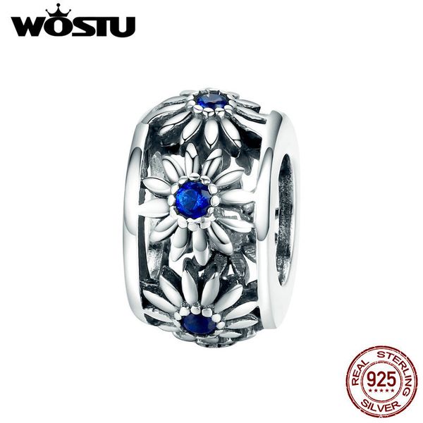 wostu 925 sterling silver daisy flower charms круг приспособленный шариками оригинальный браслет подвеска wedding luxury jewelry cqc1118, Bronze;silver 
wostu 925 sterling silver daisy flower charms круг приспособленный шариками оригинальный браслет подвеска wedding luxury jewelry cqc1118, Bronze;silver
