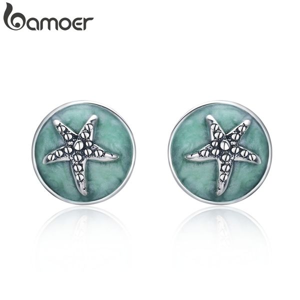 bamoer 100% 925 sterling silver fantasy starfish round small stud earrings for women clear cz fashion earrings jewelry sce205, Golden
bamoer 100% 925 sterling silver fantasy starfish round small stud earrings for women clear cz fashion earrings jewelry sce205, Golden