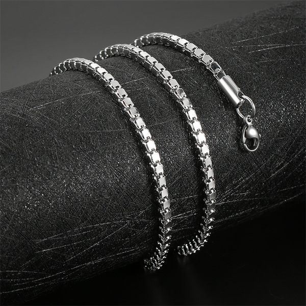 aziz bekkaoui 1-6mm stainless steel silver tone snake link flat box chain square chains men necklace choker jewelry
aziz bekkaoui 1-6mm stainless steel silver tone snake link flat box chain square chains men necklace choker jewelry