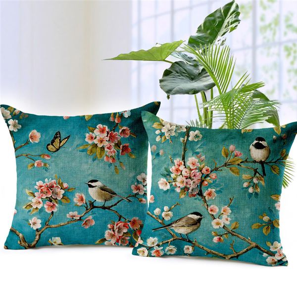 flowers and birds scenery decorative cushion covers bright colorful pillow case for sofas 3d printed stylish seat cojines
flowers and birds scenery decorative cushion covers bright colorful pillow case for sofas 3d printed stylish seat cojines