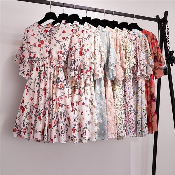 2019 summer dress women floral print mini dress ladies wrap dress short sleeve clubwear party dresses vestidos with lining, Black;gray
2019 summer dress women floral print mini dress ladies wrap dress short sleeve clubwear party dresses vestidos with lining, Black;gray