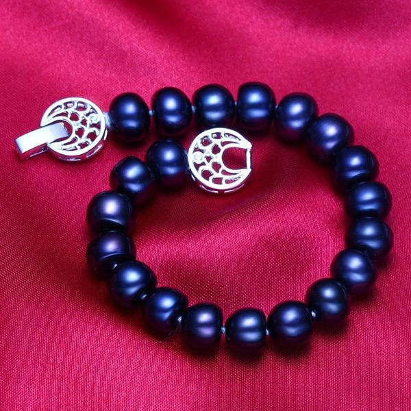 2018 new big real black pearl bracelet,925 sterling silver women fine beads jewelry bracelet,9-10mm with life tree buckle gift, Golden;silver
2018 new big real black pearl bracelet,925 sterling silver women fine beads jewelry bracelet,9-10mm with life tree buckle gift, Golden;silver